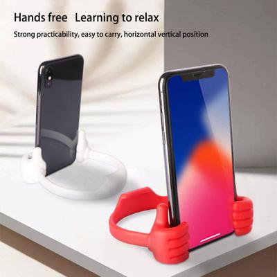 Držák na telefon s palcem nahoru Nastavitelný stojan na tablet Přenosný stolní líný stojan na telefon Zábavné dárky pro děti Muže Ženy