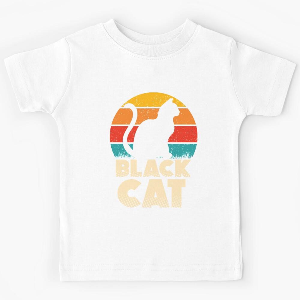 Black Cat Kids T-Shirt 140