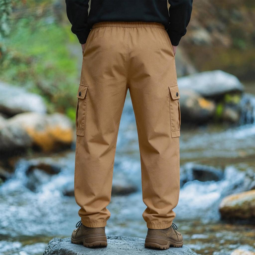 Leichte, atmungsaktive, weiche, bequeme Herrenhose mit vier Taschen, Tunnelzugbund, geradem Bein, lässige Sporthose für Streetwear