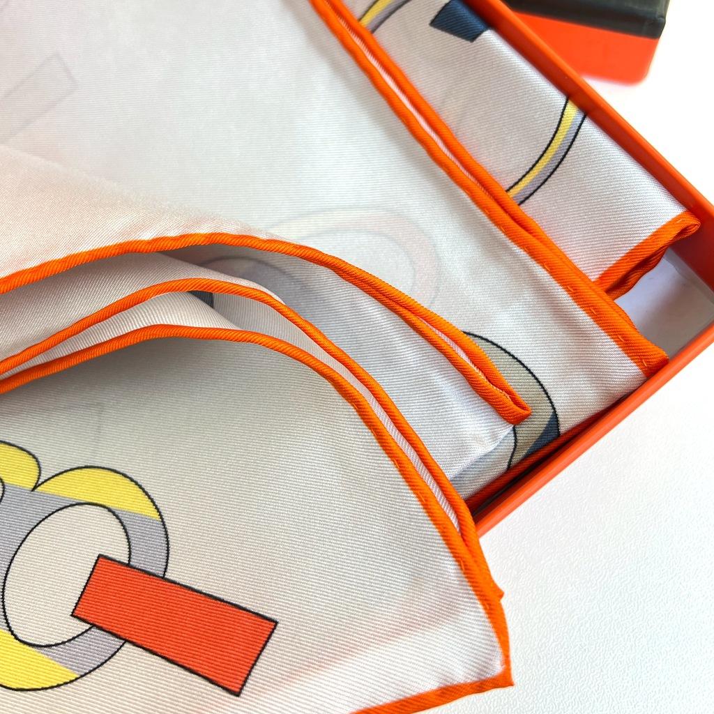 Chain 14 Mmi Twill Silk Scarf Women'S 90 Square Scarf Mulberry Silk Printing Air Conditioner Spring And Autumn Shawl Scarf