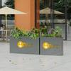 Outdoor Iron Flower Planter Box
