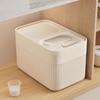 Household Rice Bucket with Measuring Cup Large Capacity Airtight Rice Storage Container with Push-Pull Seal Cover Moisture And Insect