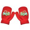 2 Pairs Thick Full Finger Toddler Boys Girls Thick Warm Knitted Gloves Mittens Cute