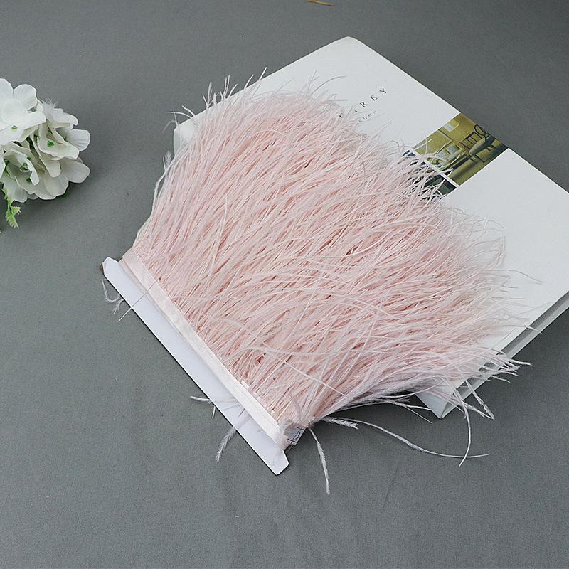Ostrich Feather Lace Cloth Bandwidth 10-15Cm Stage Performance Clothing Decoration Accessories Lace Feather Ribbon