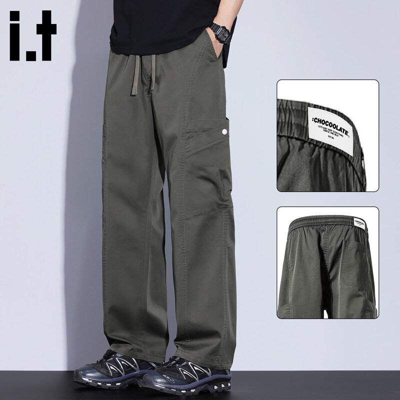 

CHOCOOLATEit Мужские повседневные брюки для работы на открытом воздухе, свободного кроя, прямые M