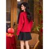 Women's Beaded Butterfly Wool Blend Knit Sweater