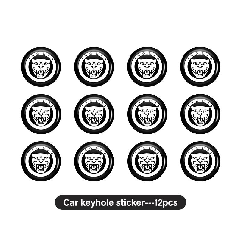 For Jaguar Car Key Sticker Logo 3D Metal Car Key Sticker Emblem S-Type F-Type X-Type F-Pace I-Pace E-Pace XFR XKR NN92