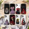 S-Santa M-Muerte P-print Phone Case For iPhone 17,16,15,14,13,12,11 Plus,Pro Max,XS,Soft Silicone Black Cover