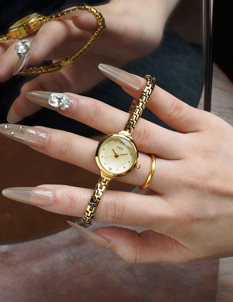 Gedi Vintage Lyx Mångsidig Student Kvarts Armbandsur