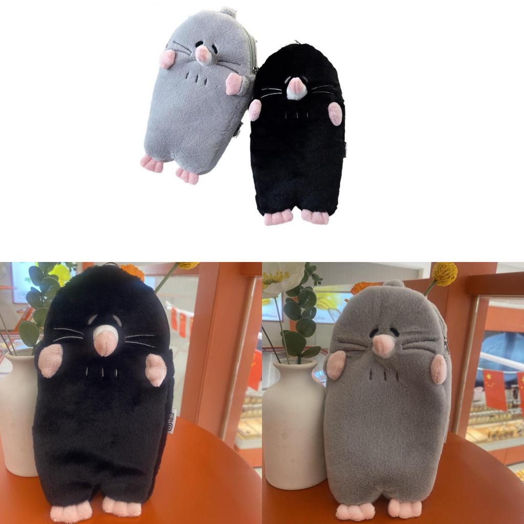 Plush Pencil Case With Multiple Compartments For School Students And Office Use