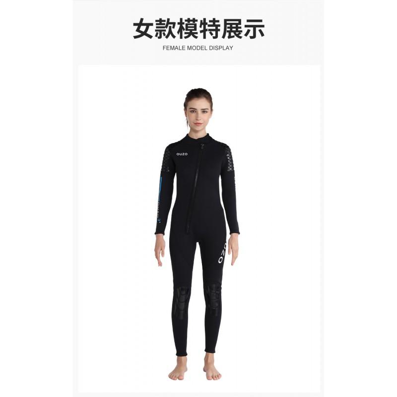 3mm Neopren Neoprenanzug Herren Damen Ganzkörper Langarm Mit Kapuze Tauchen Surfen Schnorcheln Badeanzug Warmwasser-Sportausrüstung