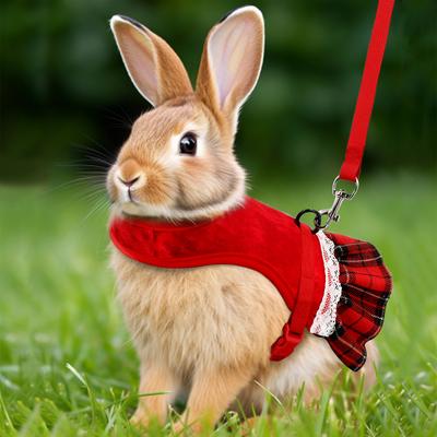Ein Kaninchen Brustgeschirr Set Kleid Stil Zugleine Outdoor Katze, Hund und Schwein Universelles Haustierzubehör