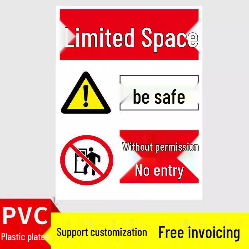 National Standard Limited Space Safety Warning Sign