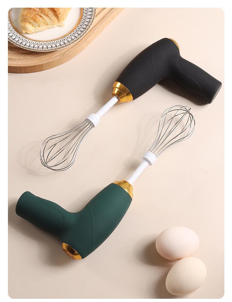 Wireless Mini Electric Egg Beater - Three-Speed Adjustable Handheld Whipping Mixer