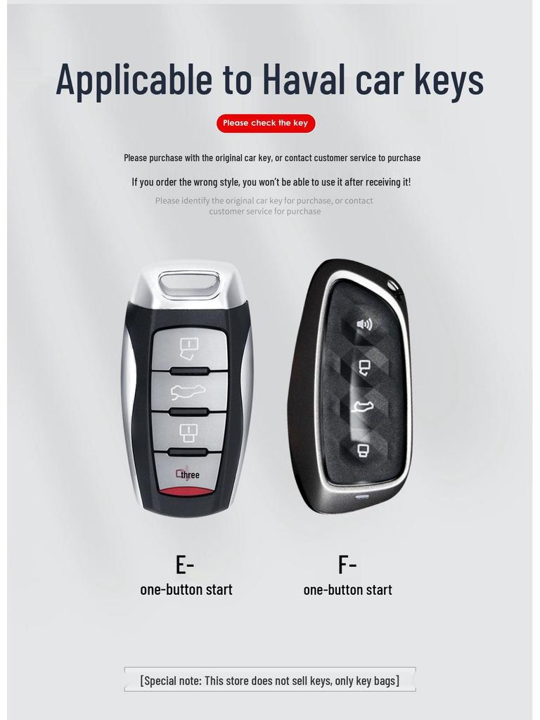 Haval Key Cover for H6, Menglong-PHEV, Second Gen Big Dog, H9, Xiaolong MAX, Divine Beast