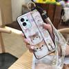 Wrist Strap Soft case Phone Case For ZTE Blade V40 Pro Dirt-resistant Cartoon Back Cover Cute Waterproof Anti-knock Ring