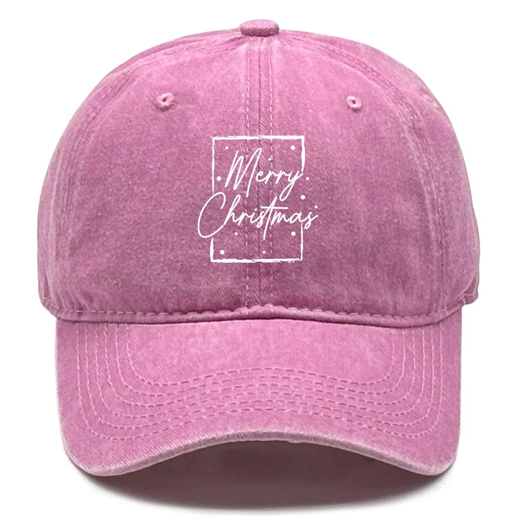 Frohe Weihnachten Druck Caps Für Damen Unelastische Snapback Caps Perfekt Als Outdoor-Accessoire Unisex Sonnenhut Einheitsgröße
