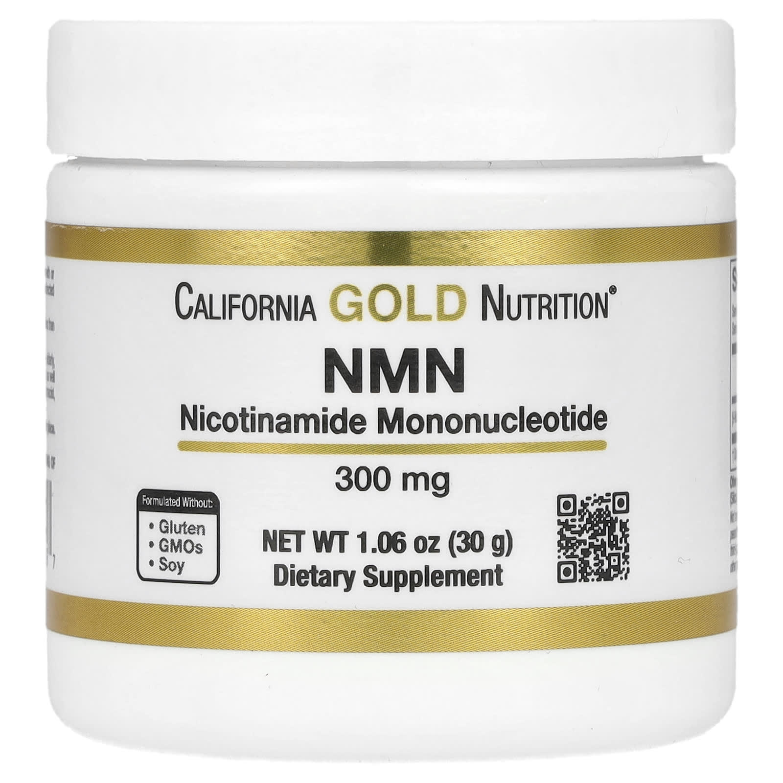 

California Gold Nutrition, порошок NMN, 1,06 унції (30 гр)