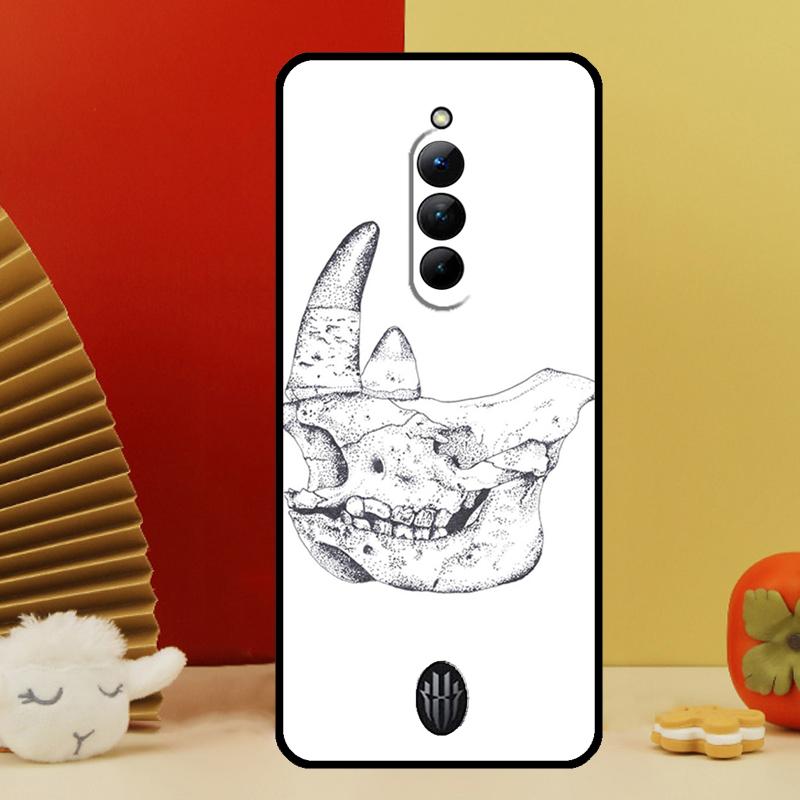 Чехол-череп носорога Mudhorn для Nubia Red Magic 10 Pro Plus 6 7 Pro 6S 7S 5G 6R RedMagic 9S 8S 8 9 Pro Plus RedMagic 8S Pro Plus