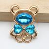 10pcs25 * 30MM Fashionable And Cute Alloy Teddy Bear DIY Accessories Hair Accessories Cartoon Phone Case Hole Shoe Accessories