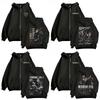 Resident Evil Game Hoodie Zipper Retro Street Style Zipper Hoodie Fashion Sports Printed Pattern Hoodie Daily Street Dressing