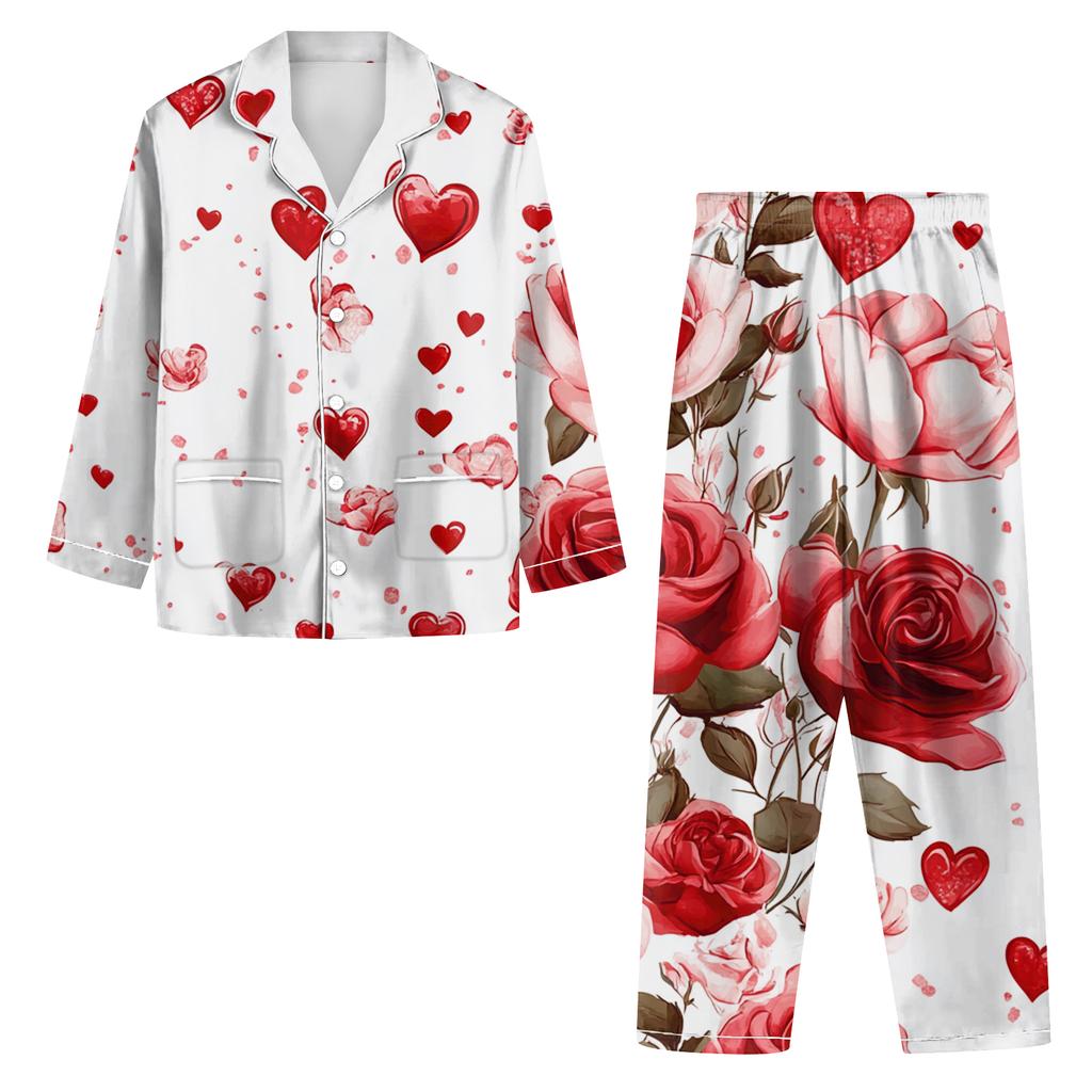 Ladies' Long Sleeved Long Pants Casual Home Set