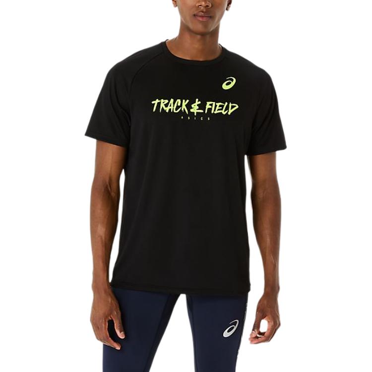 

Asics Letter Round Neck Short Sleeve T-Shirt Men Tops Black 2091A750-001 S