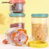 Lovewish Cat Paw Vertical Stripe Glass Storage Jar 5-Piece Set