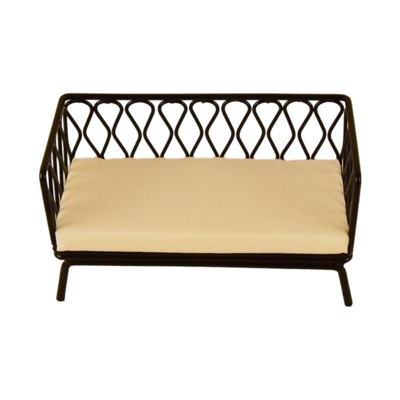 

1/12 Miniature Sofa Model Figurine For Doll House Landscape Accessories Life Like Furniture for Model Scene Decoration
