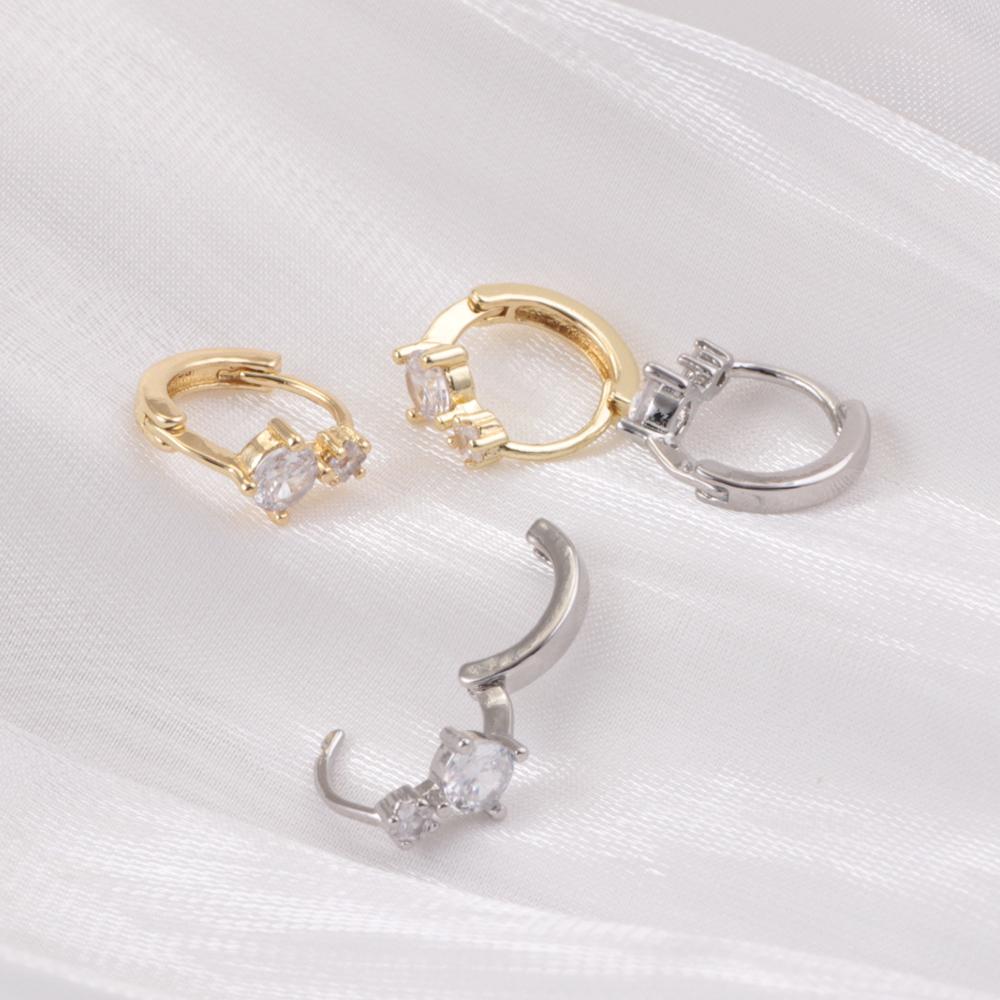Серьги из стерлингового серебра 925 пробы, простые, сверкающие цирконы, модные, темпераментные, подходят для женщин, циркон