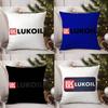 Pillow Case Fashion L-Lukoil Sofa Short Plush Double-Sided Hd Printing Room Home Office Gift Cushion Cover