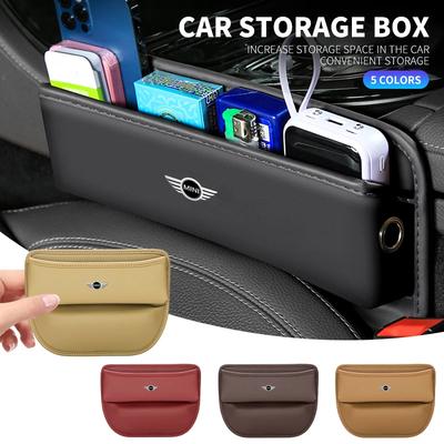 Car Seat Gap Organizer Storage Box Pocket Multifunction CarInterior Accessories For Mini Cooper One R50 R53 R56 R60 F55 F56