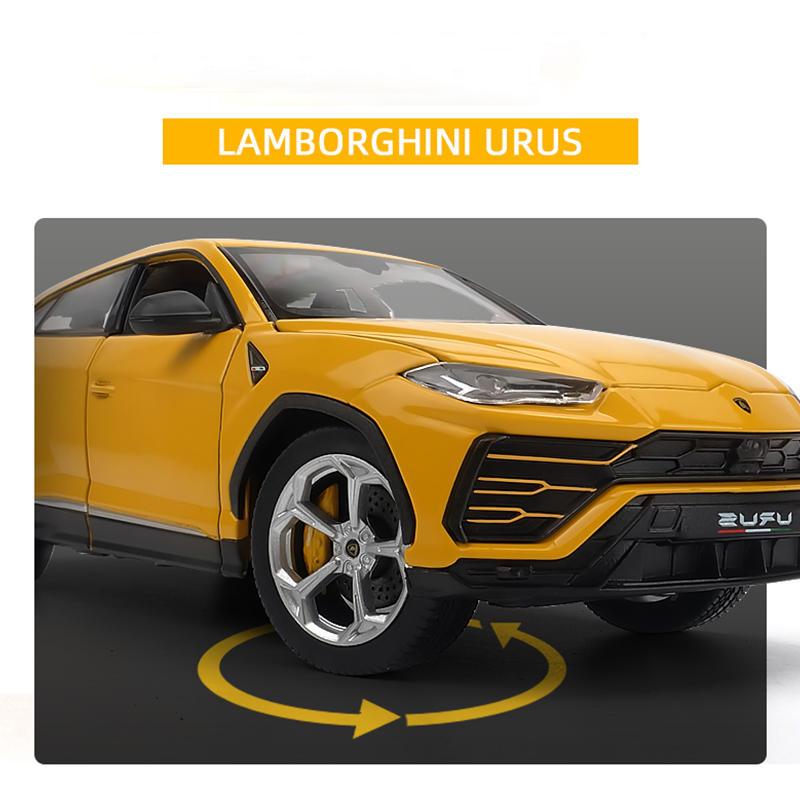 WELLY 1/24 Lamborghini URUS SUV Alloy Car Diecasts & Toy Vehicles Car Model Miniature Scale Model Car for Children