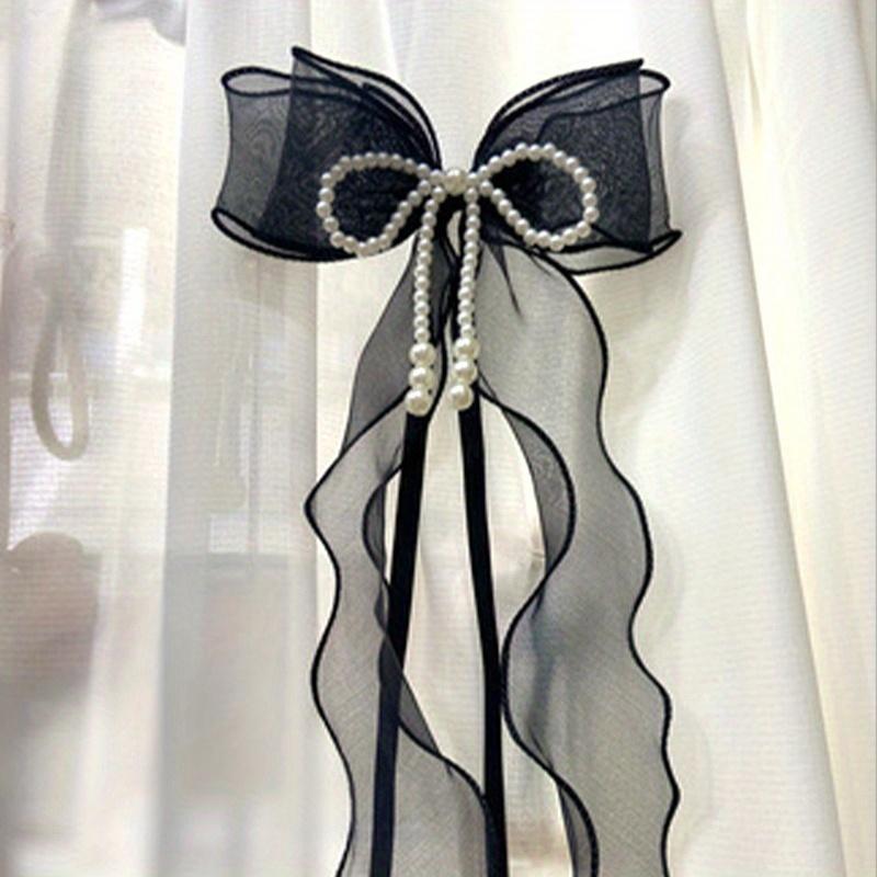 

INS Подхваты для штор с бантом Оконные шторы Веревка для связывания Белые ремни для оконных штор Украшения для сумок Декор для штор Аксессуары чёрный