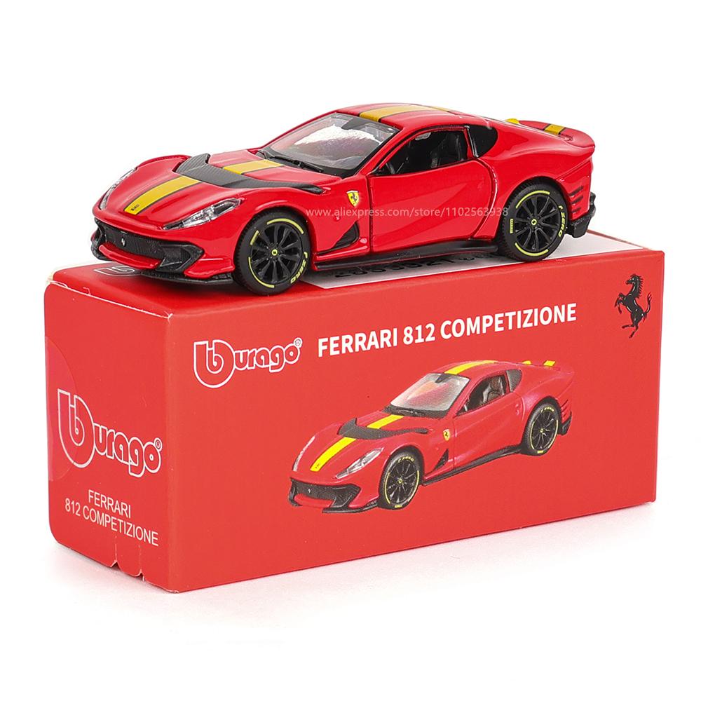 

Ббураго 1:64 автентичні моделі автомобілів Ferrari SP1 812 COMPETIZIONE ENZO F40 F12TDF SF90 дитячі різдвяні подарунки хлопчику іграшки