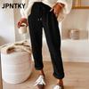 JPNTKY Women's Fashion Casual Solid Color Print Pants & Capris