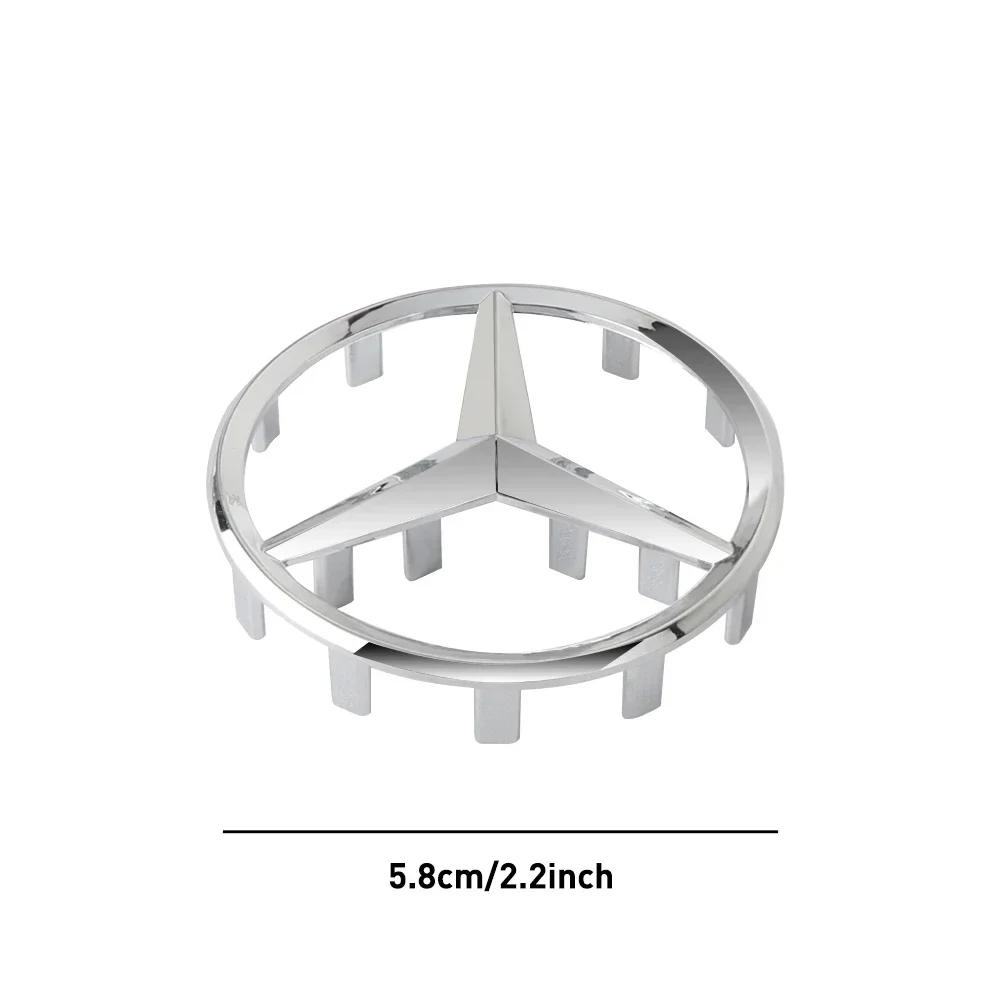 Car Sticker For Mercedes Benz 52/58mm ABS Car Steering Wheel Logo Badge Emblem Styling Accessories for Mercedes Benz AMG W212 W2