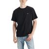 Levis Plain Minimalist Crew Neck Short Sleeve T-Shirt Men Tops Black 001AN-0001