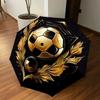 1PC Soccer Ball Gold Umbrella-8-Rib Reinforced, Automatic Open, Lightweight & Durable, Cute Fashion Accessory for Outdoor-Y0344