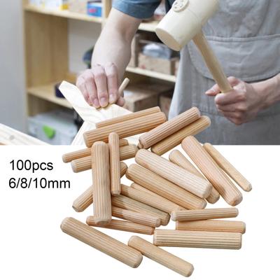 6/8/10mm Sturdy Wooden Dowel Plugs Wide Applications Long Service Life Easy Insertion