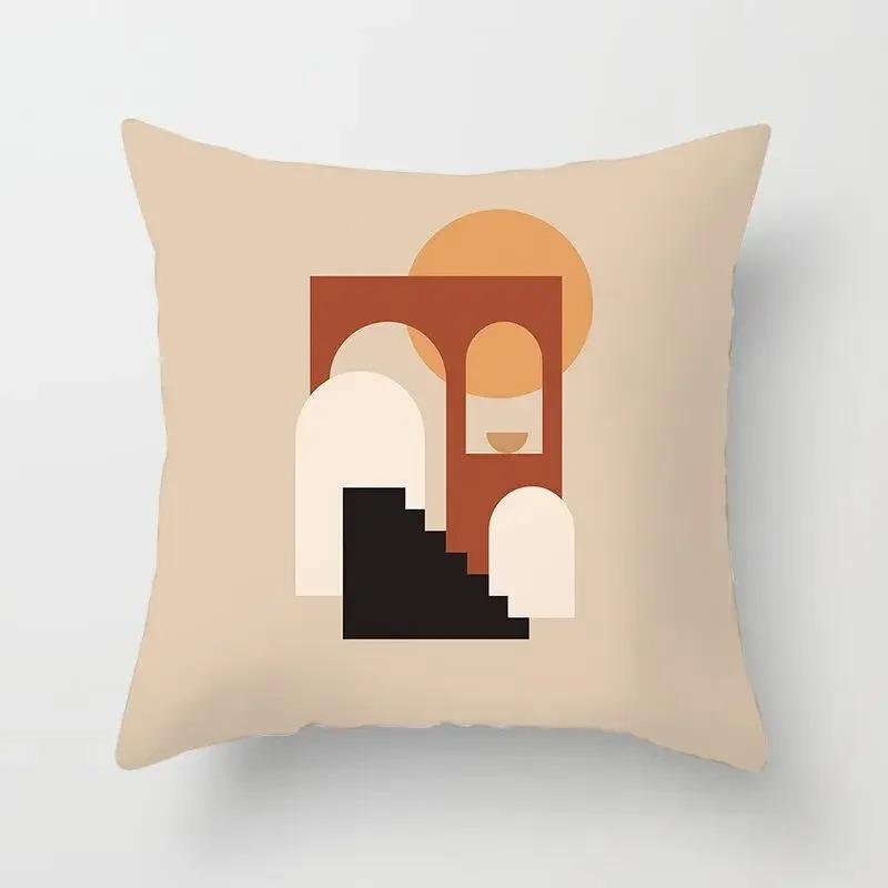 Simple Abstract Line Drawing Decorative Pillowcase Living Room Office Ornaments Home Pillowcase