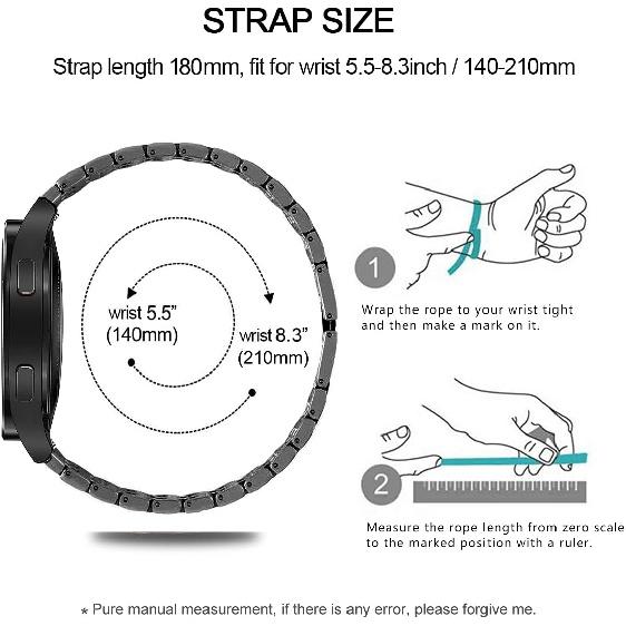 Bands Compatible with Samsung Gear Sport/Galaxy Watch 42mm / Galaxy 4 Classic (42mm), Luxury Rhinestone Diamond Steel Metal Strap with Bezel Ring