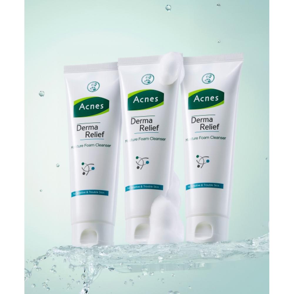 Acnes Moisture Foam Cleanser 125ml  3 Pcs NONE