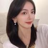 Vintage Palace Style Blue Cameo Portraits Head Earrings Retro Temperament Simple Imitation Pearl Silver Needle Earrings Jewelry
