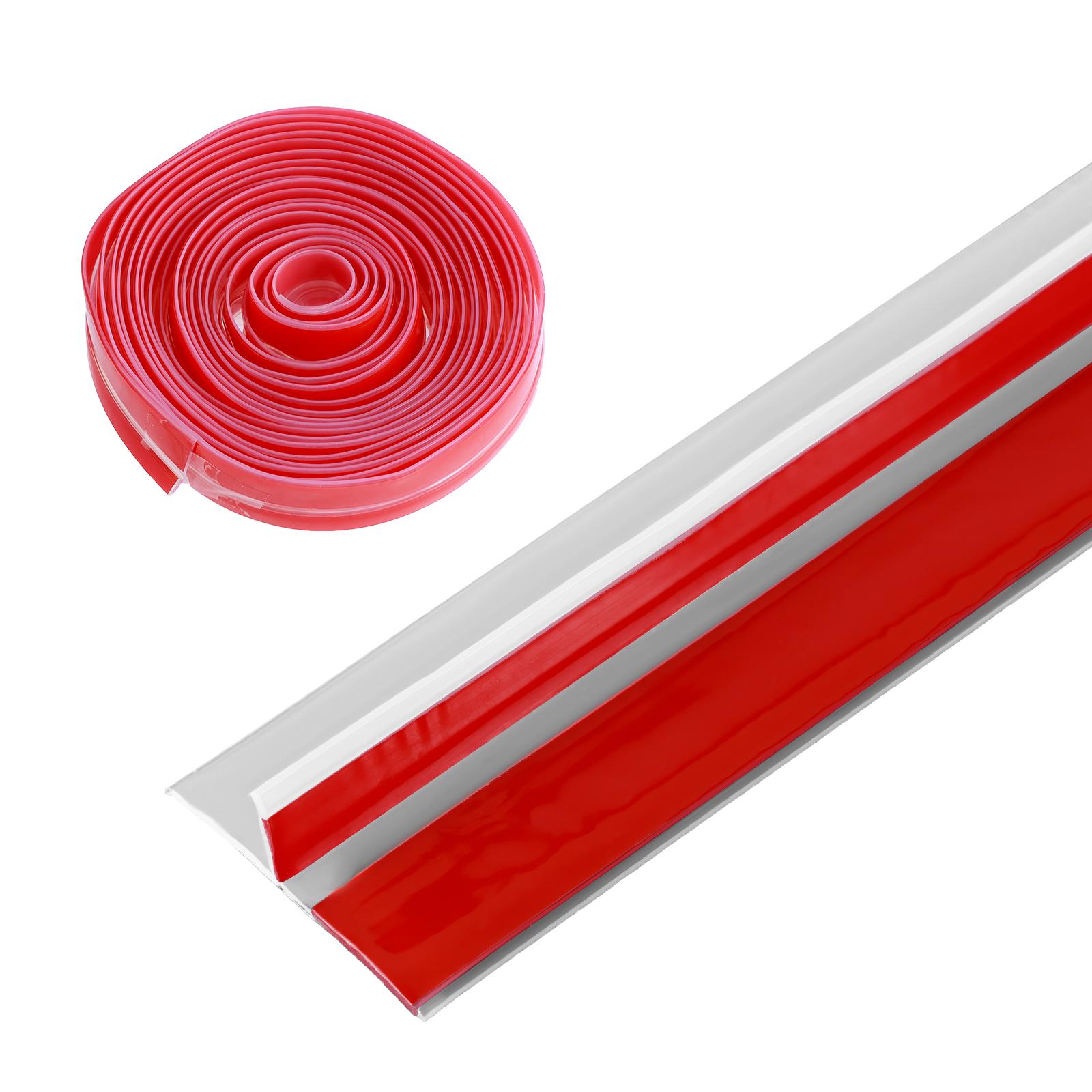 Transparent silicone T-shaped windproof sealing strip suitable for door and glass gaps - transparent durable and easy to stick 6M