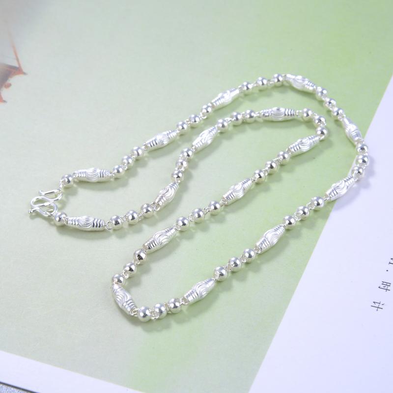 Чоловіче намисто зі 100% стерлінгового срібла 925 проби, намисто з ланцюжком, хлопчик, панк, хіп-хоп, рок, домінантне просте модне товсте намисто