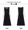 Elegant Velvet Two-Piece French Style Dress for Petite Women - New Autumn Collection