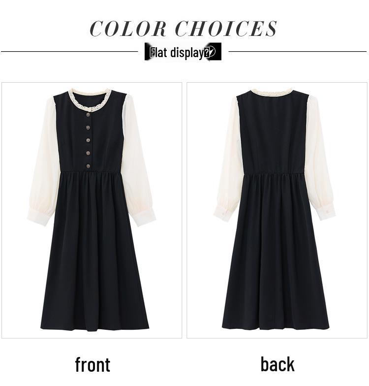 Elegant Velvet Two-Piece French Style Dress for Petite Women - New Autumn Collection