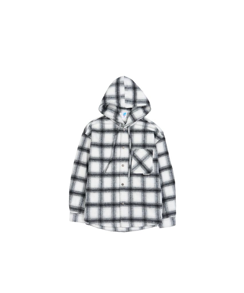 DOUBLE JD Check Shirt Hoodie