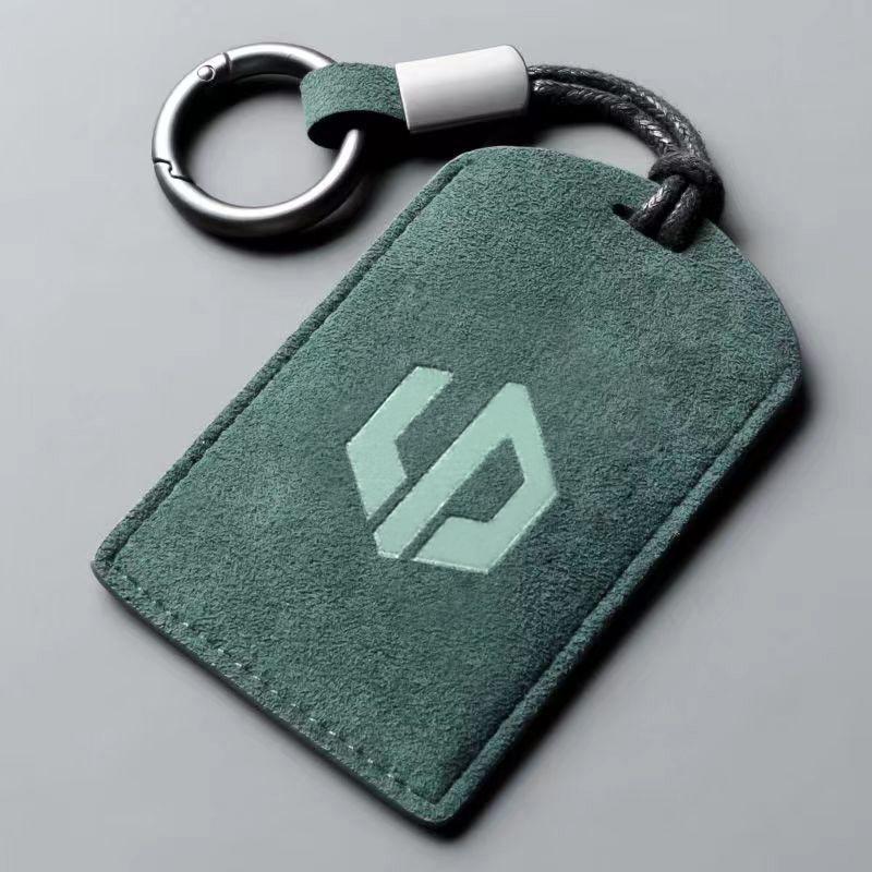 For Leapmotor C10 C16 Car Nfc Card Key Cover Suede Remote Key Fob Case Protector Holder Shell Kychain Interior